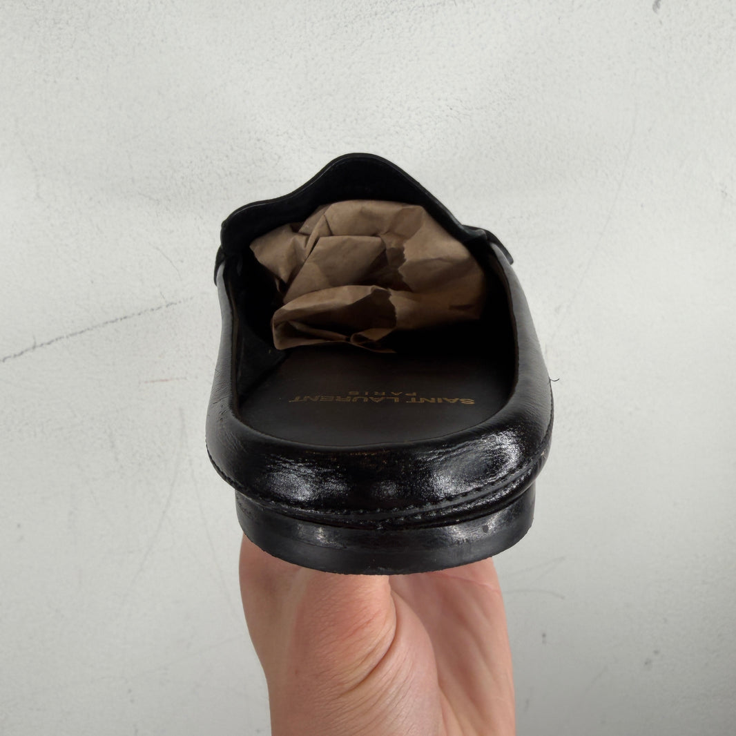 Saint Laurent Shiny Le Loafer Mules