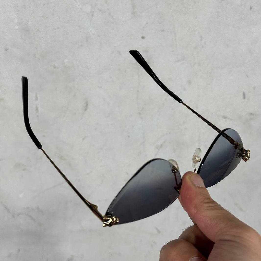 Cartier M22CT03940 Panthere Cat Eye Sunglasses