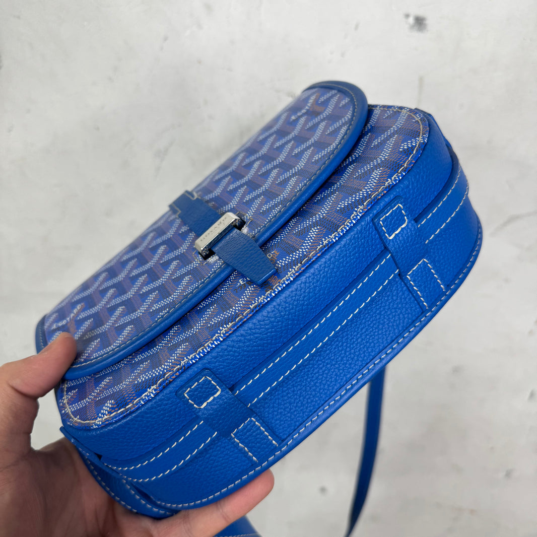 Goyard Blue Belvedere PM Messenger Bag