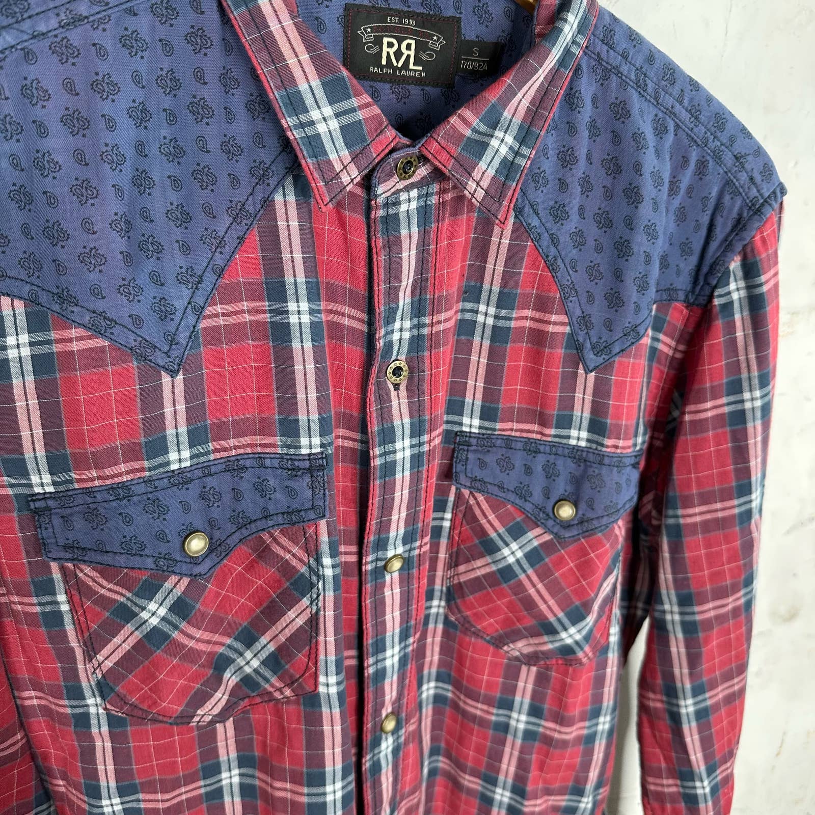 RRL Western Button Up Shirt