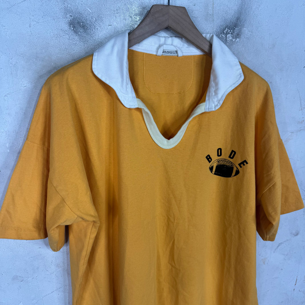 Bode Football Collared Shirt