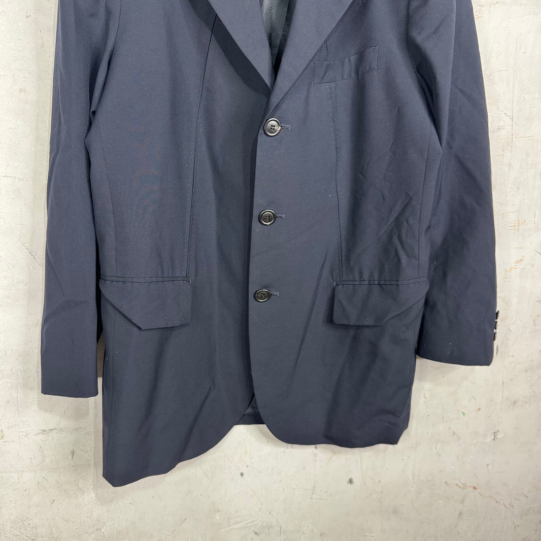 Issey Miyake Navy 3 Button Blazer
