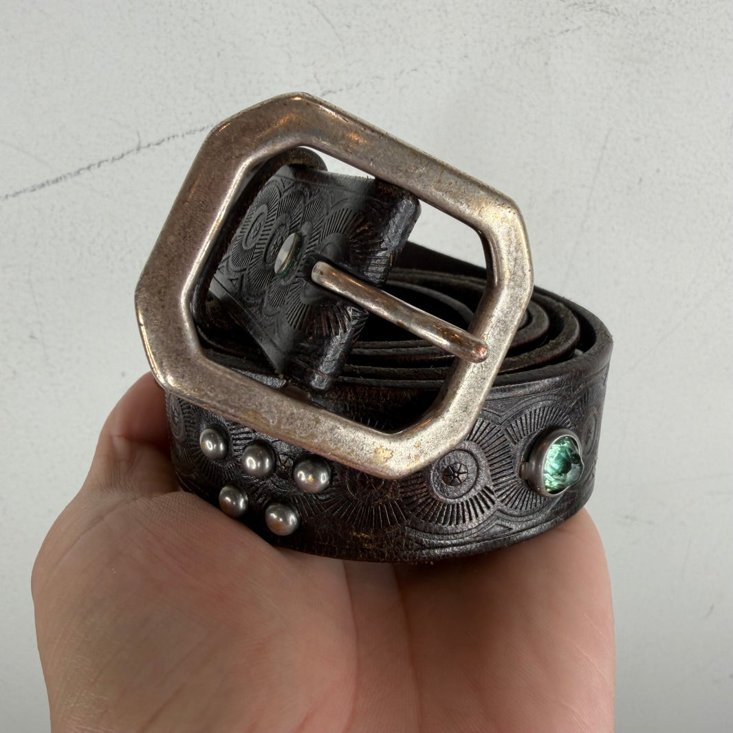 RRL Studded Leather Belt