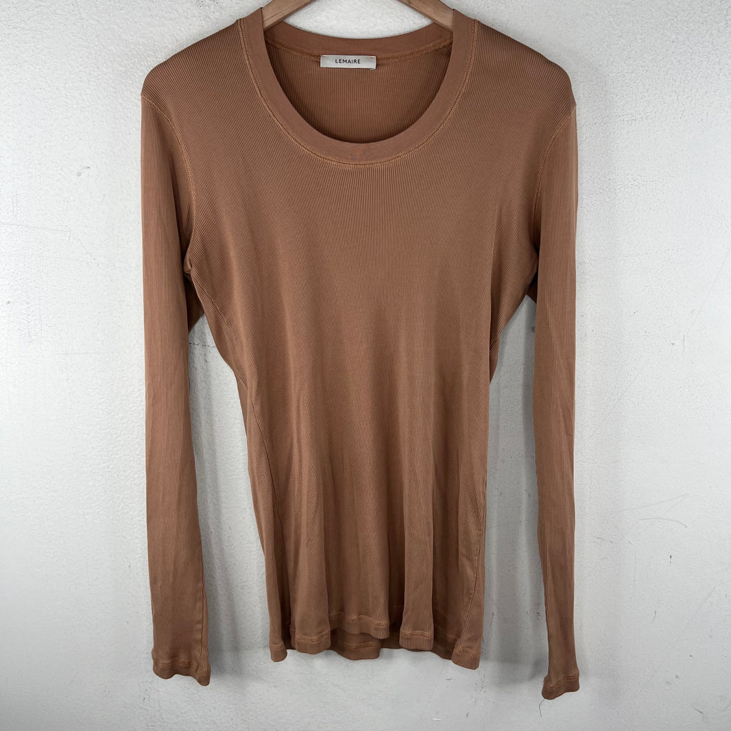 Lemaire Peach Ribbed L/S T-Shirt