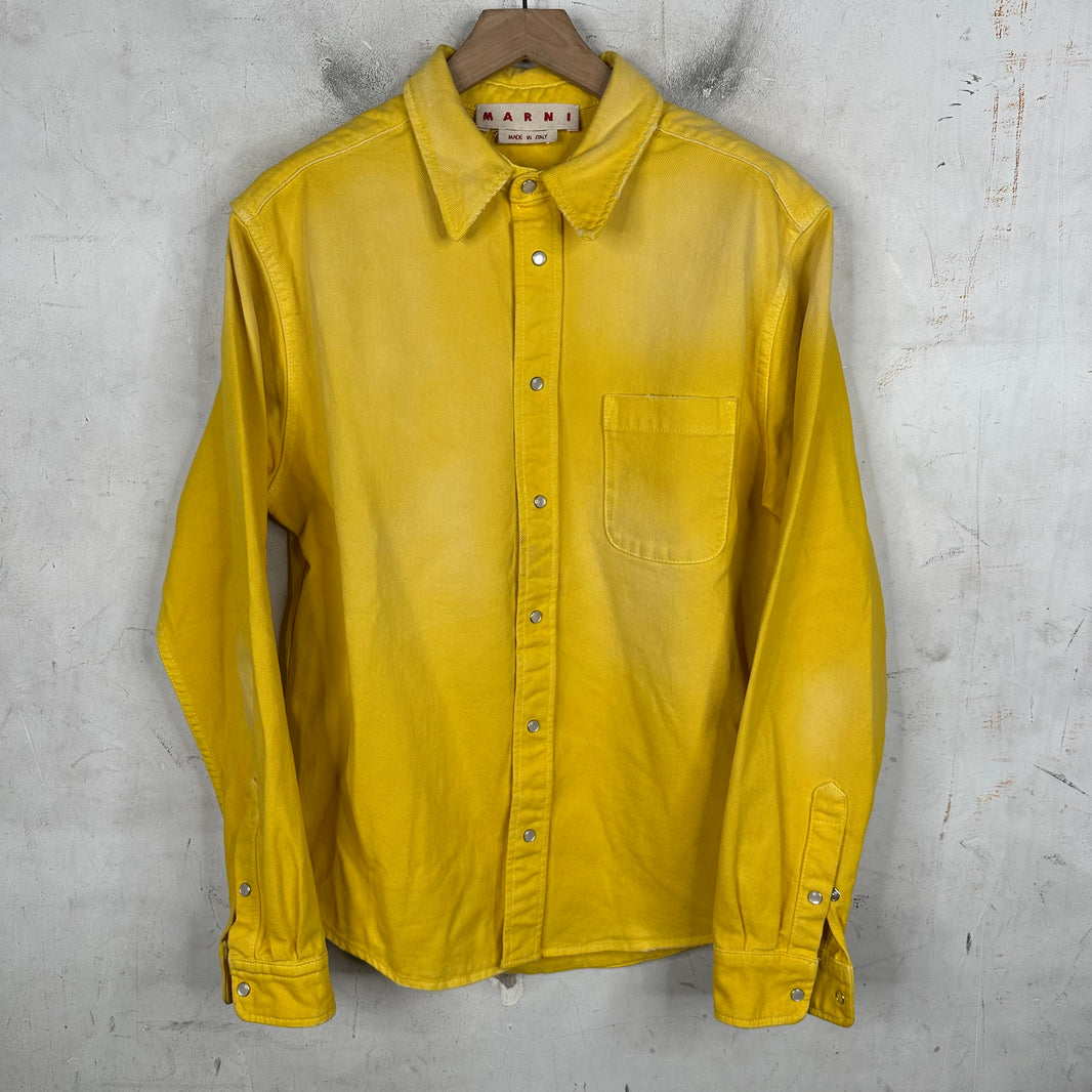 Marni Yellow Denim Shirt
