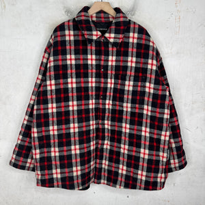 Balenciaga Plaid Heavy Quilted Snap Flannel
