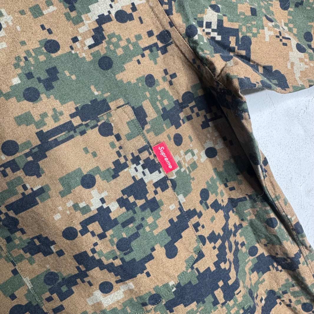 Supreme CDG Digi Camo Button Up Shirt