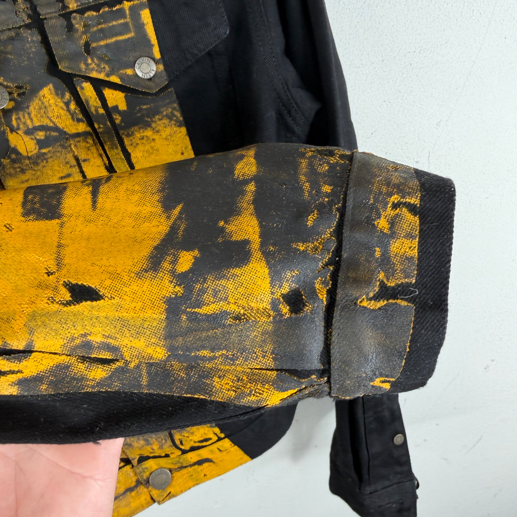Calvin Klein 205W39NYC Andy Warhol Black Printed Denim Jacket