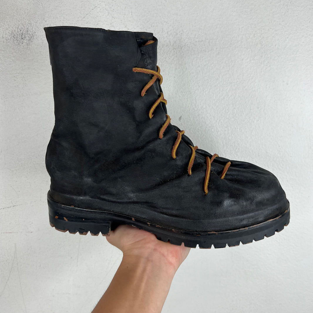 424 Black Laced Marathon Boots