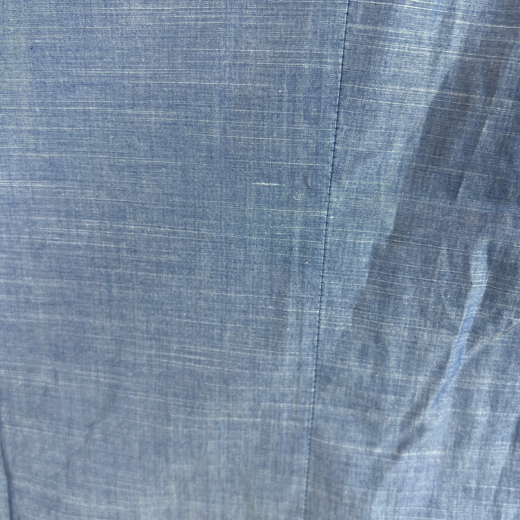 Chanel Blue Button Up Thin Blazer Jacket