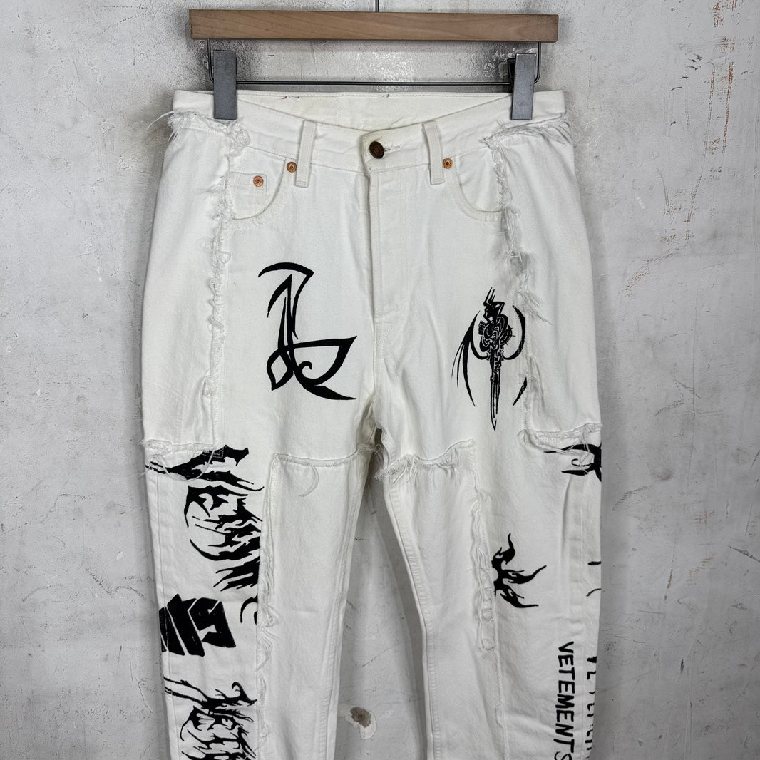Vetements x Levis Rebuilt Tribal Jeans