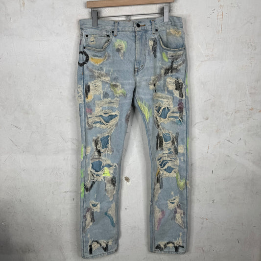 Endless Denim Blue Distressed Jeans
