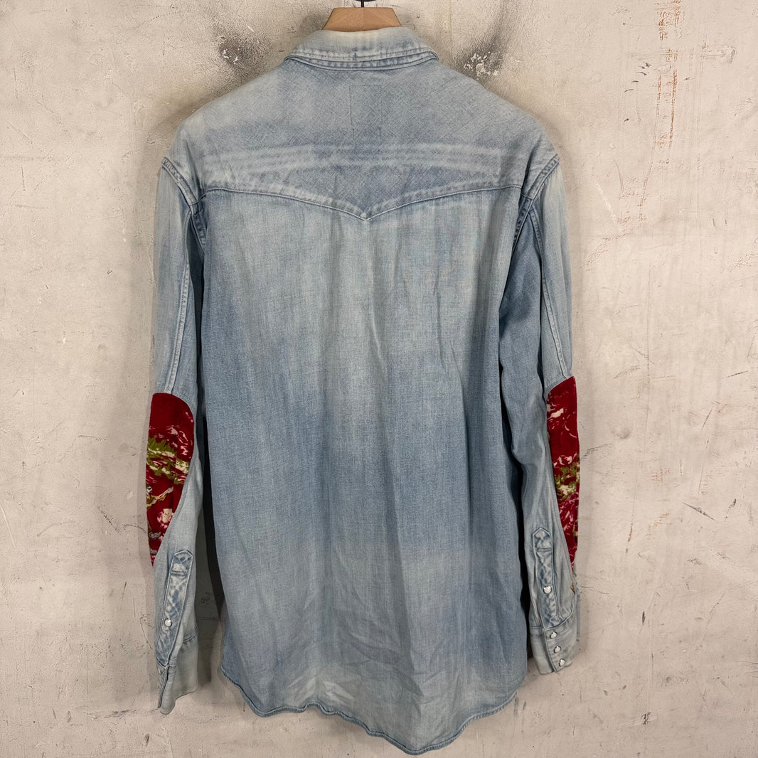 Visvim Denim Elbow Patch L/S Shirt