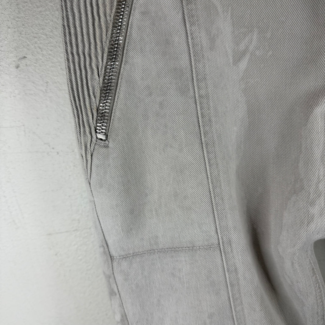 Pierre Balmain Gray Biker Denim Jeans