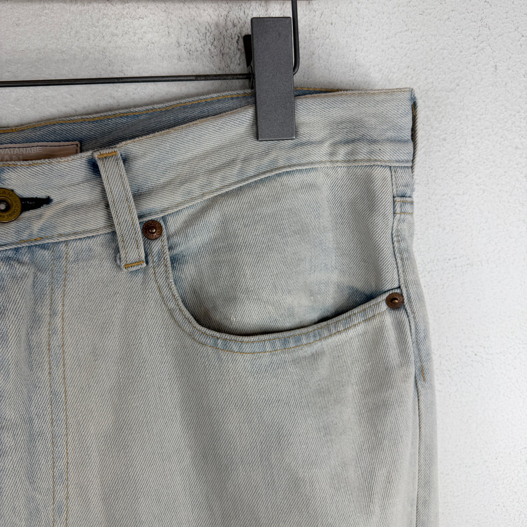 Junya Watanabe Flared Blue Denim Jeans