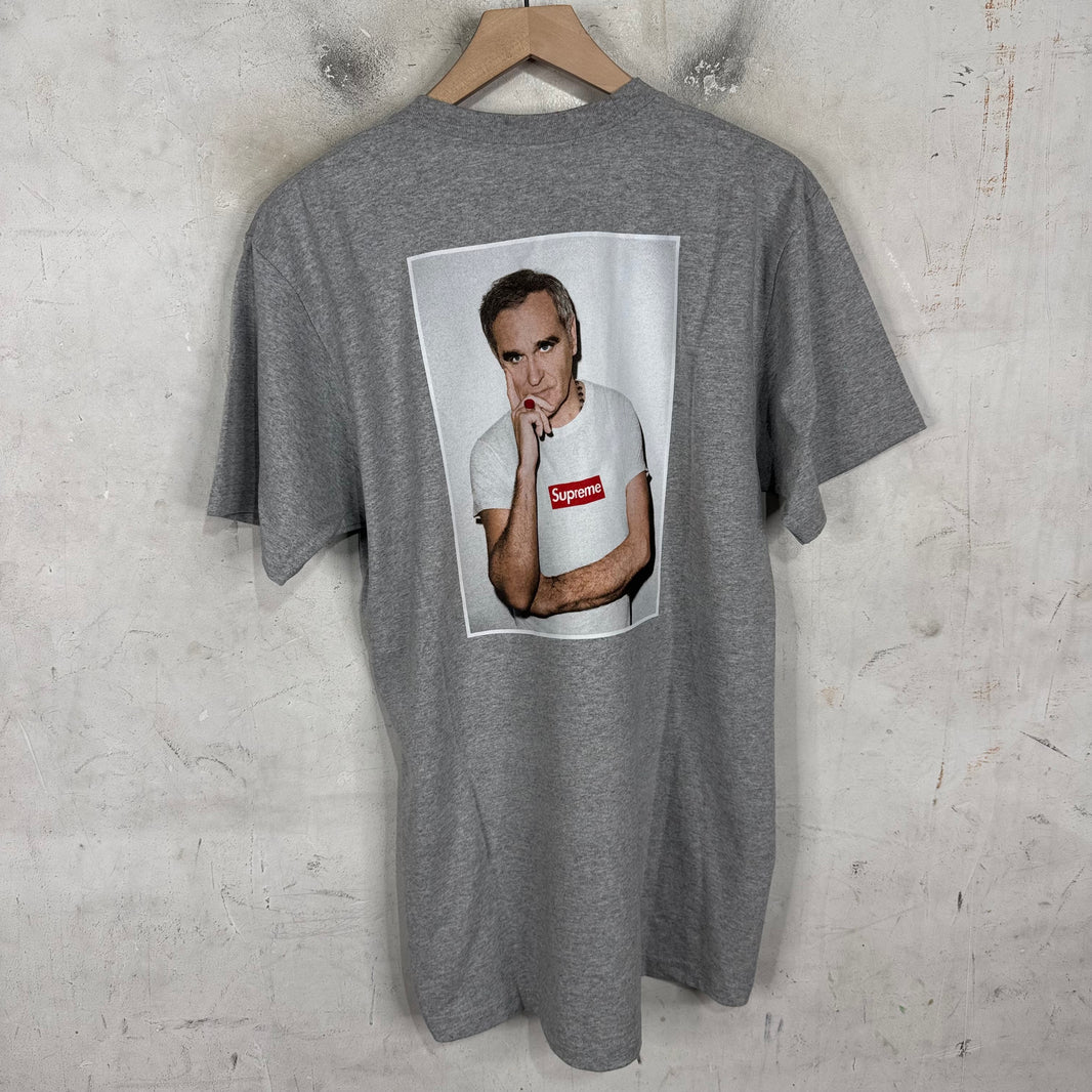 Supreme Grey Double Sided Red Morrisey Test Print Sample T-Shirt