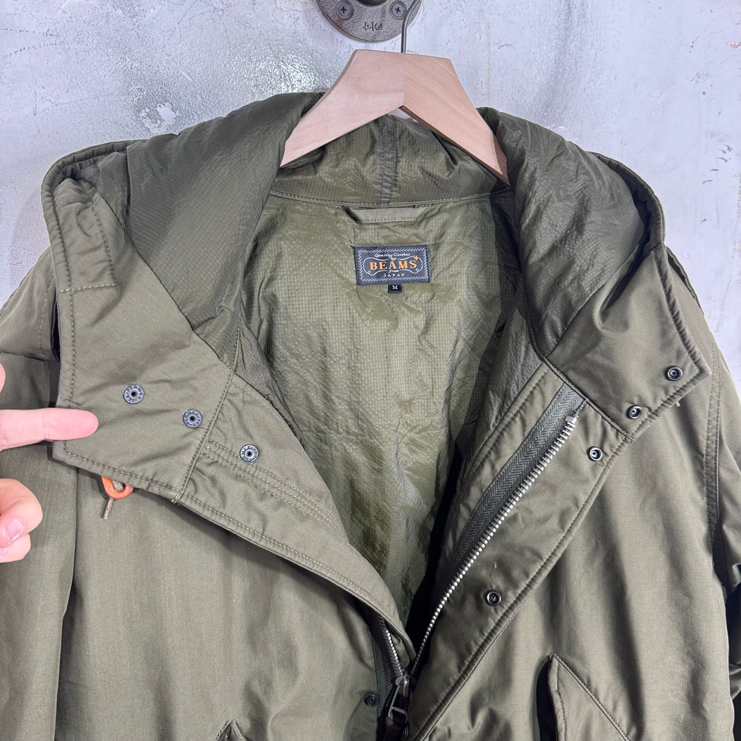 Beams Layered Olive Parka Jacket
