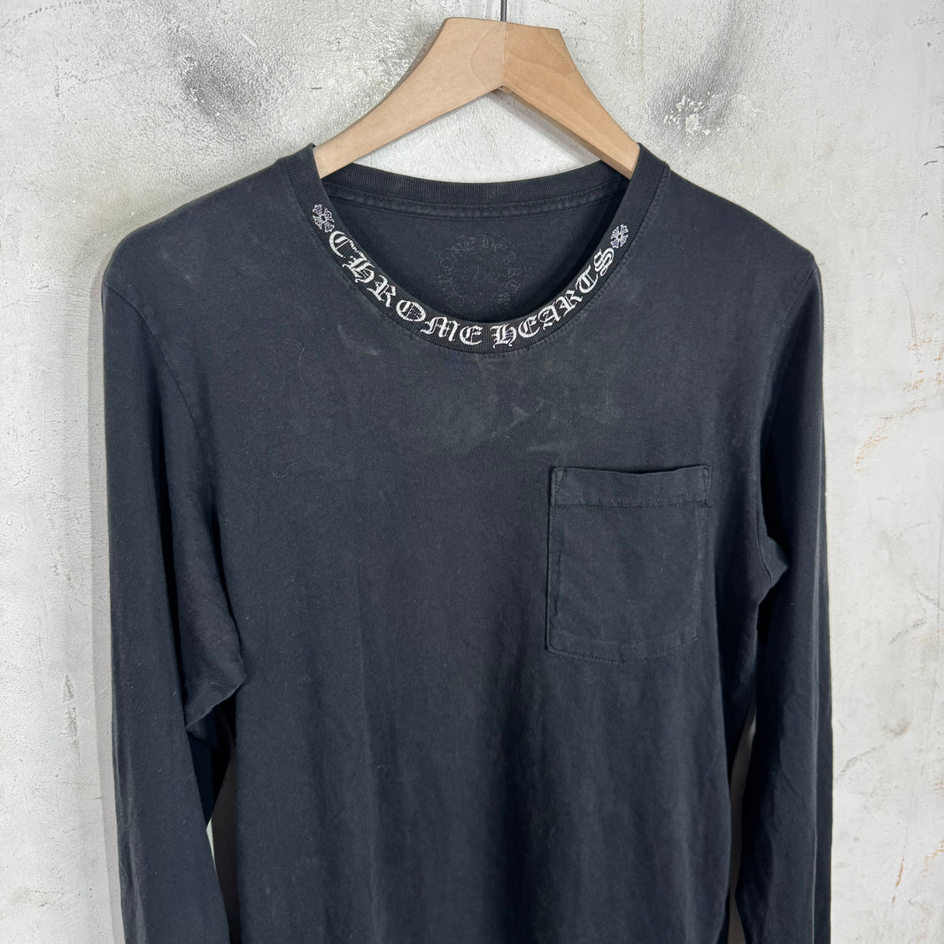 Chrome Hearts Script Logo Black L/S T-Shirt