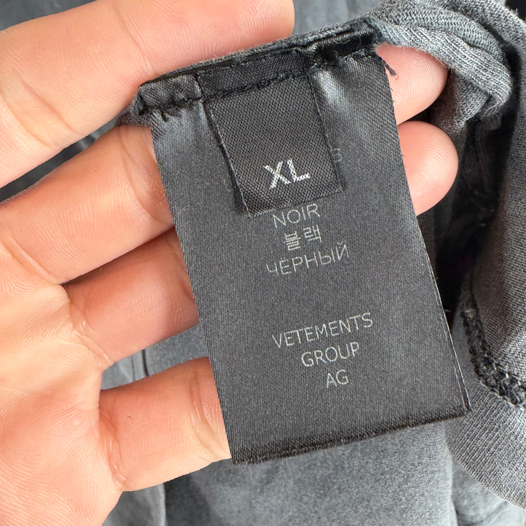 Vetements Gray Patchwork T-Shirt