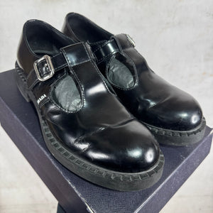 Prada Leather Mary Jane Mules