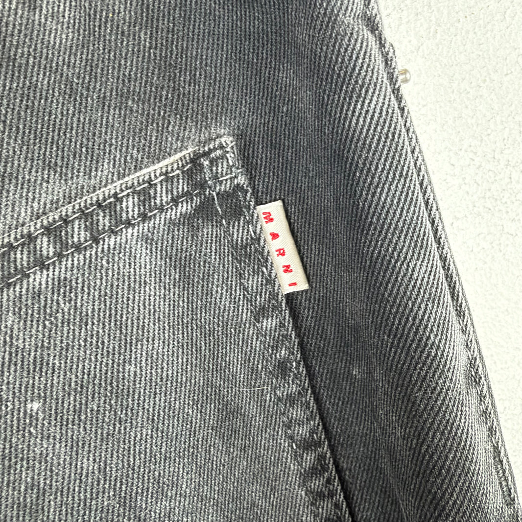 Marni Baggy Distressed Bottoms Jeans