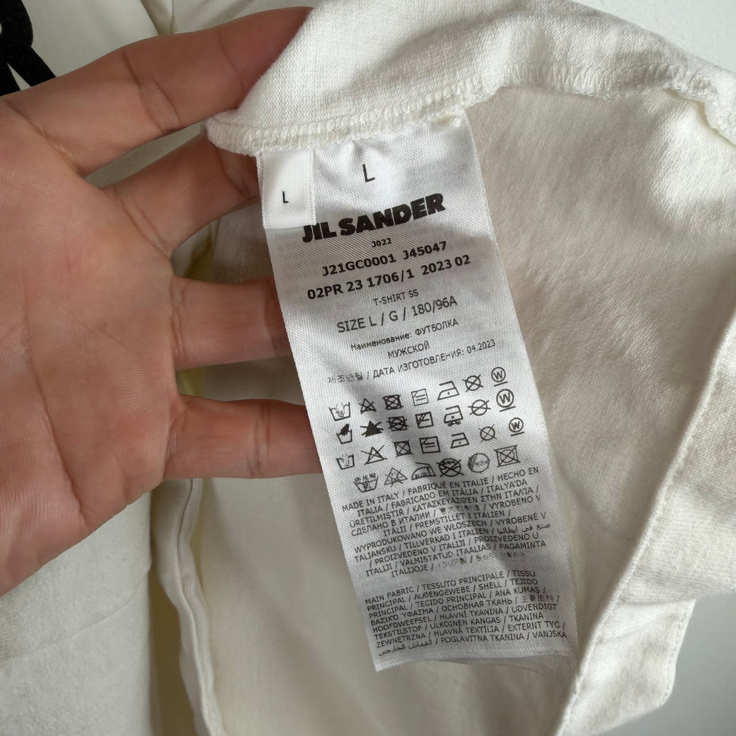 Jil Sander White Logo T-Shirt