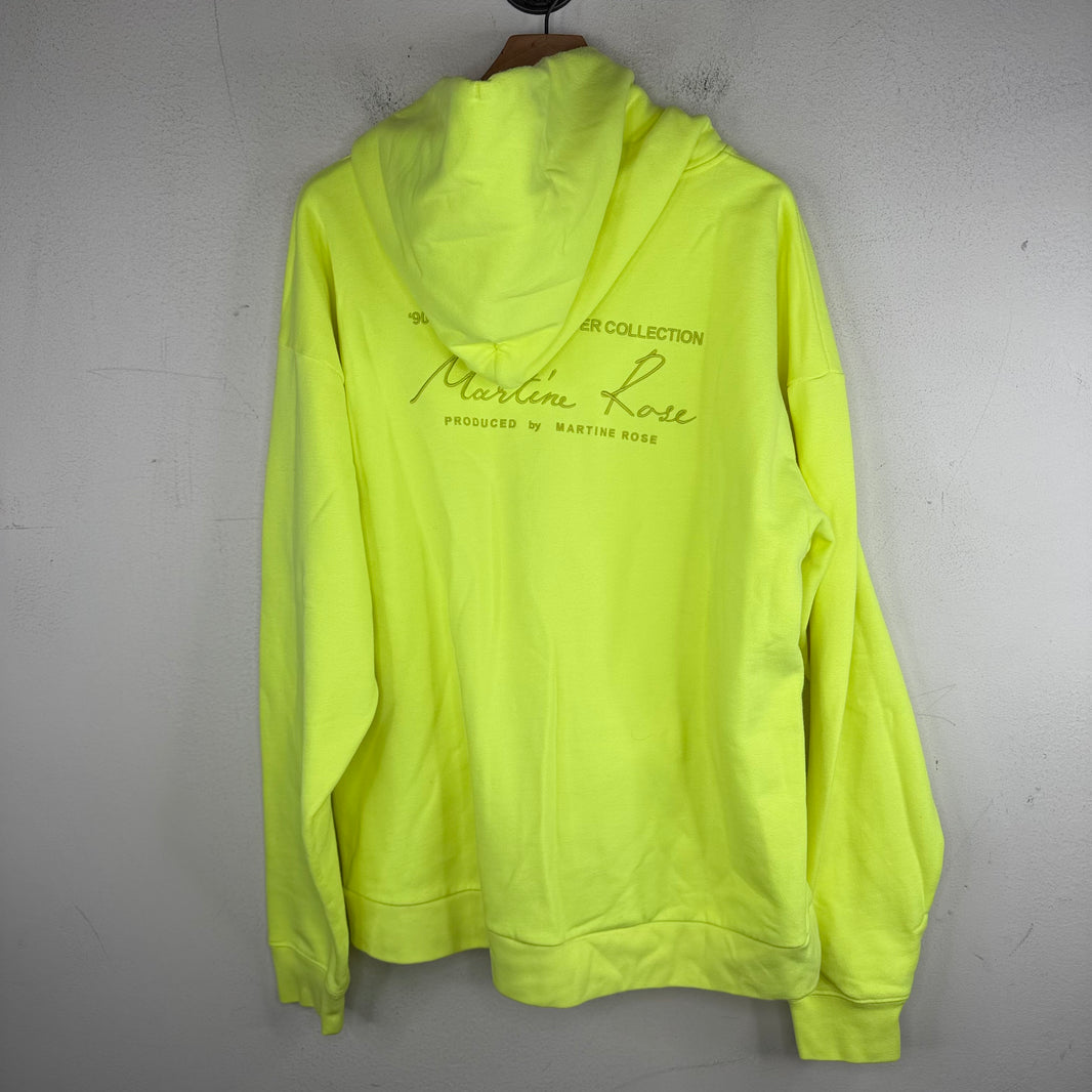 Martine Rose Neon Embroidered Back Logo Hoodie