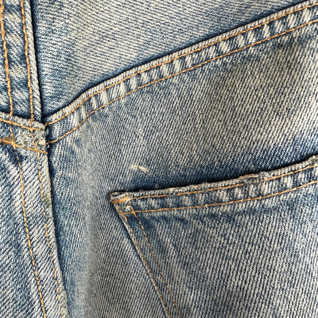 Balenciaga Waxed Baggy Jeans