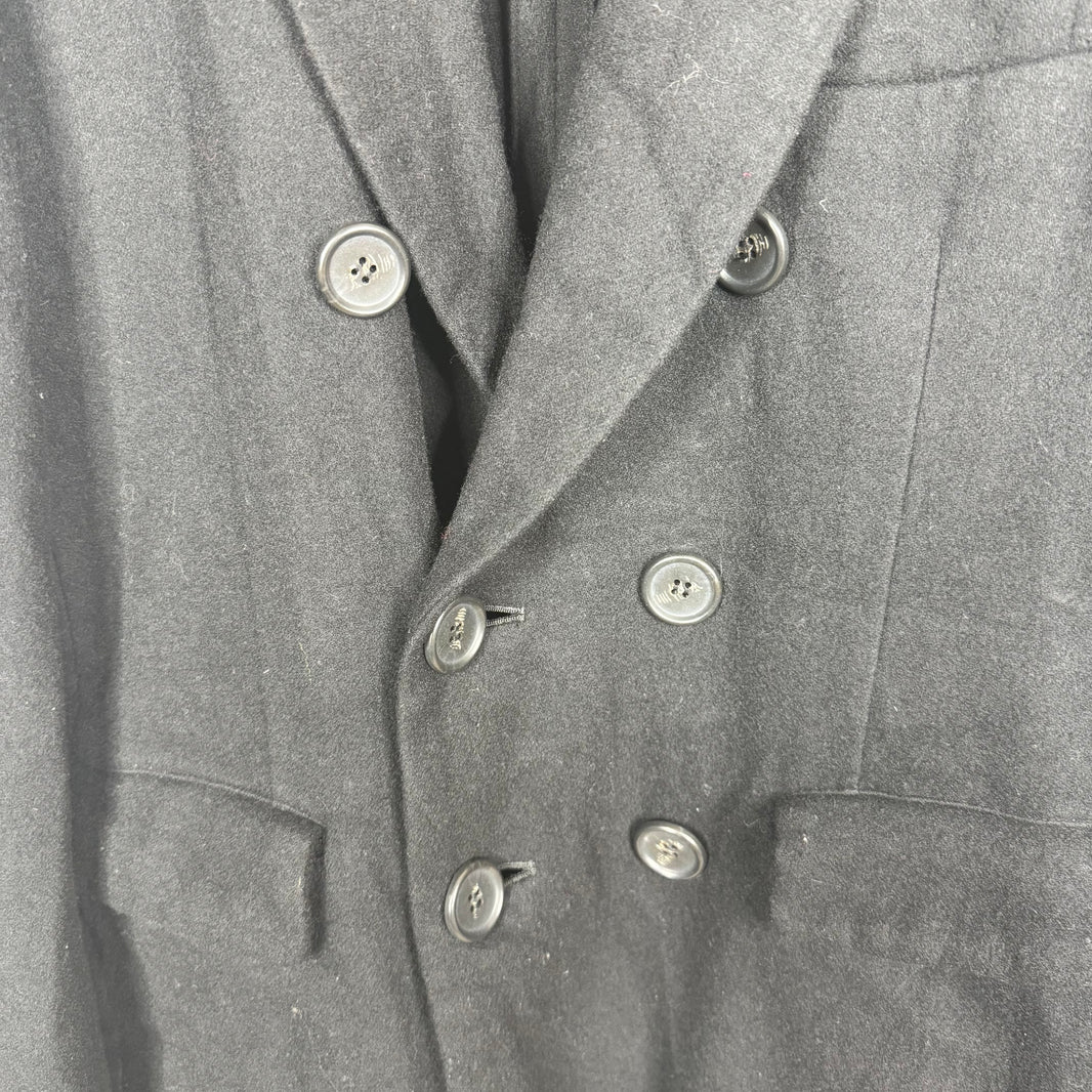 CDG Black Double Breasted Wool Jacket