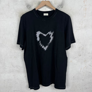 Saint Laurent Distorted Heart T-Shirt