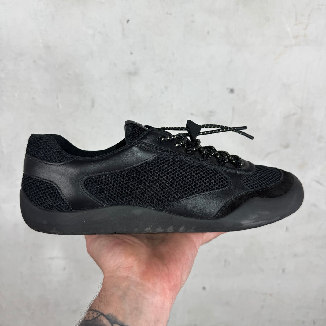 Prada Leather/Mesh Speedrock Sneaker