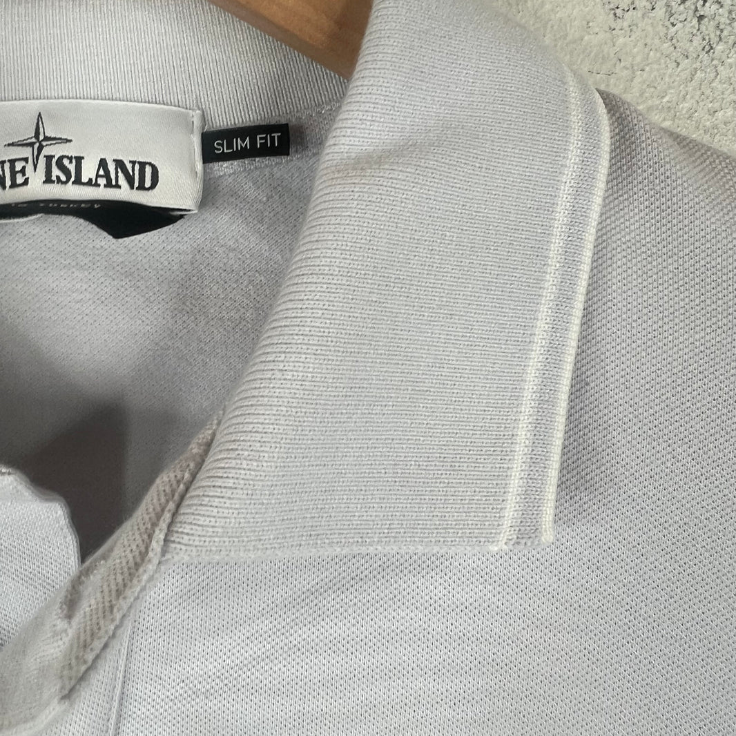 Stone Island White Rugby Polo