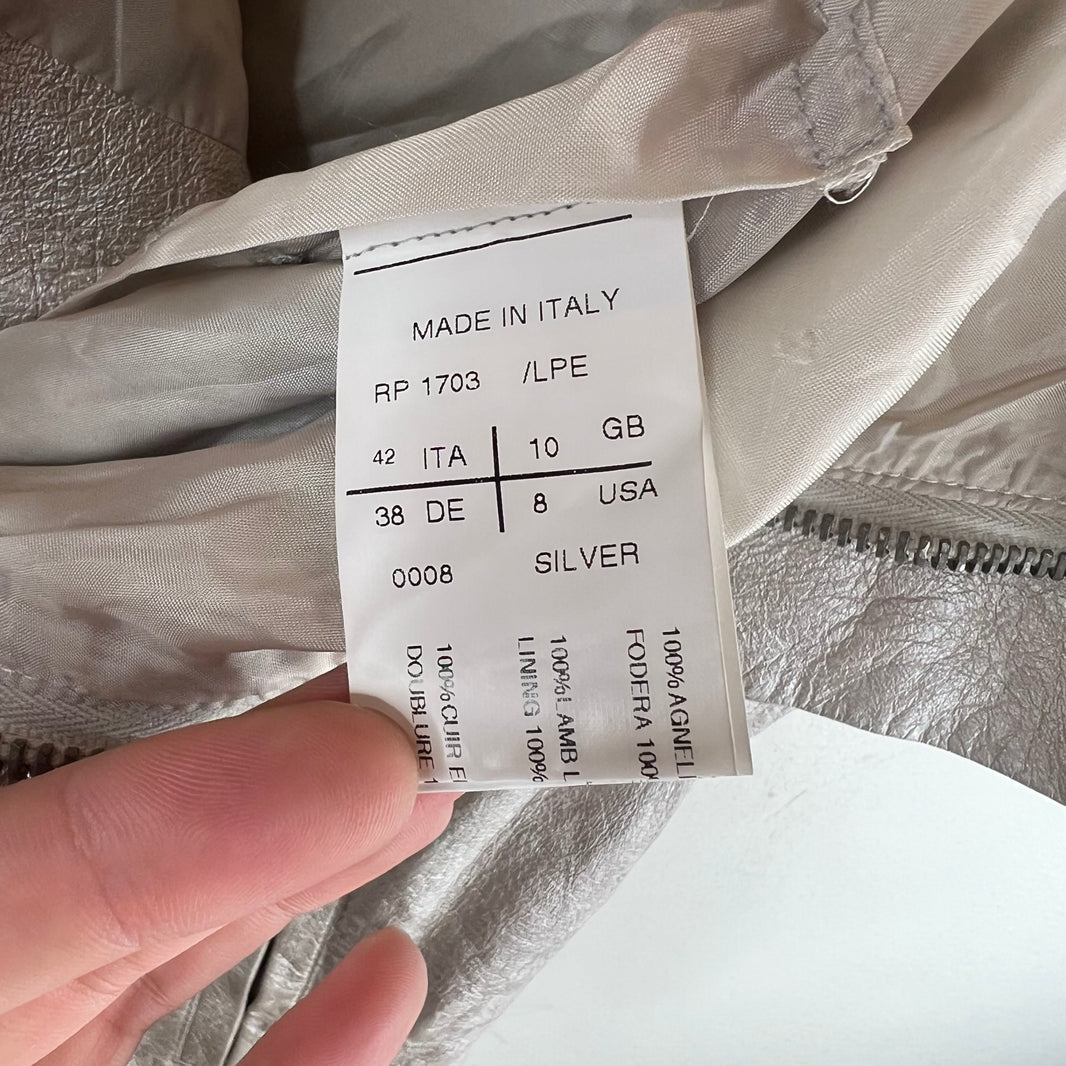 Rick Owens Silver Leather Vest