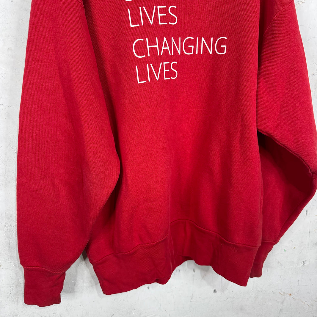 Balenciaga Red WFP Hoodie