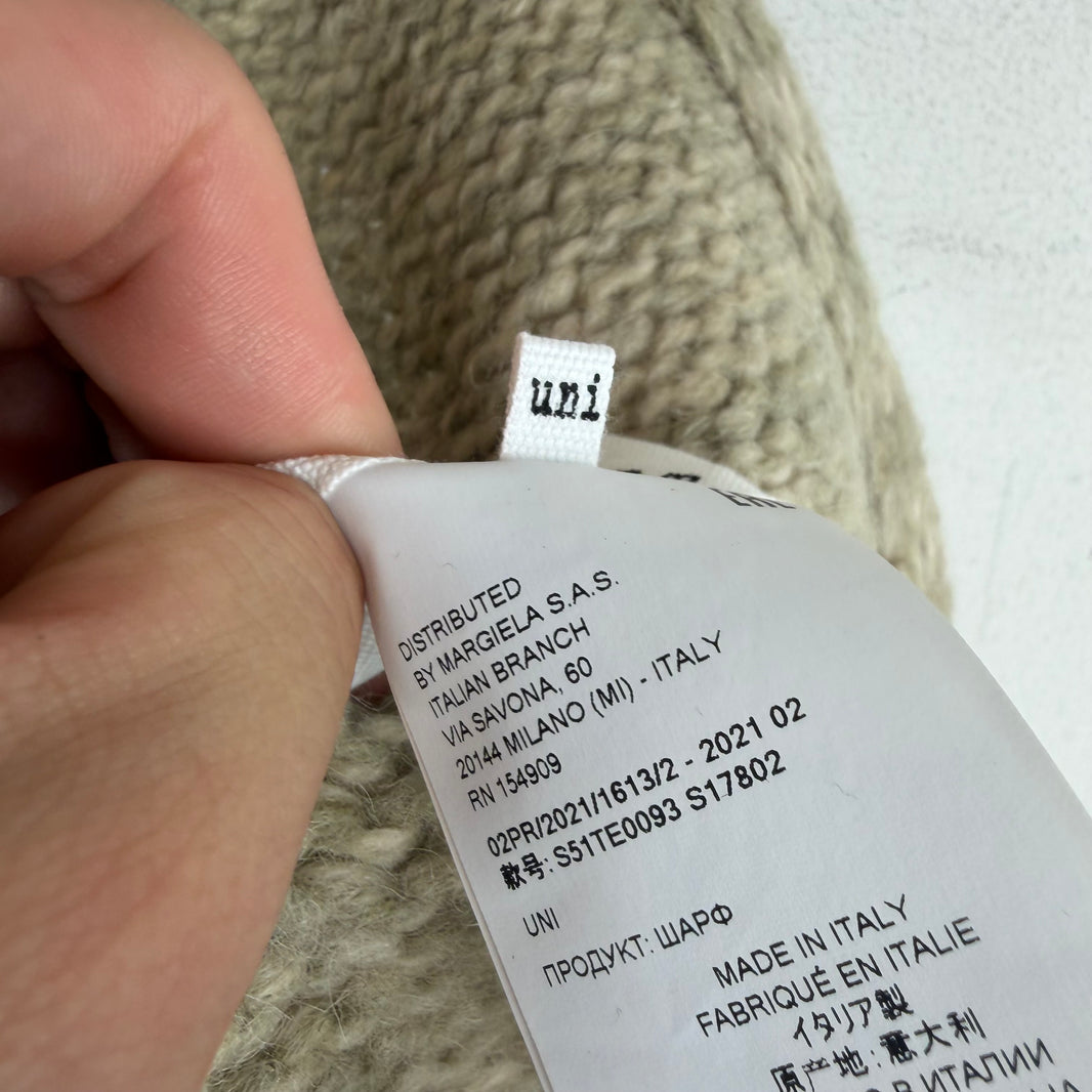 Margiela Beige Knit Scarf