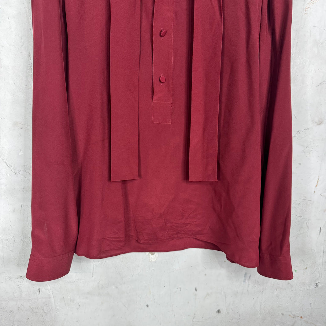 Gucci Silk Half Button Shirt