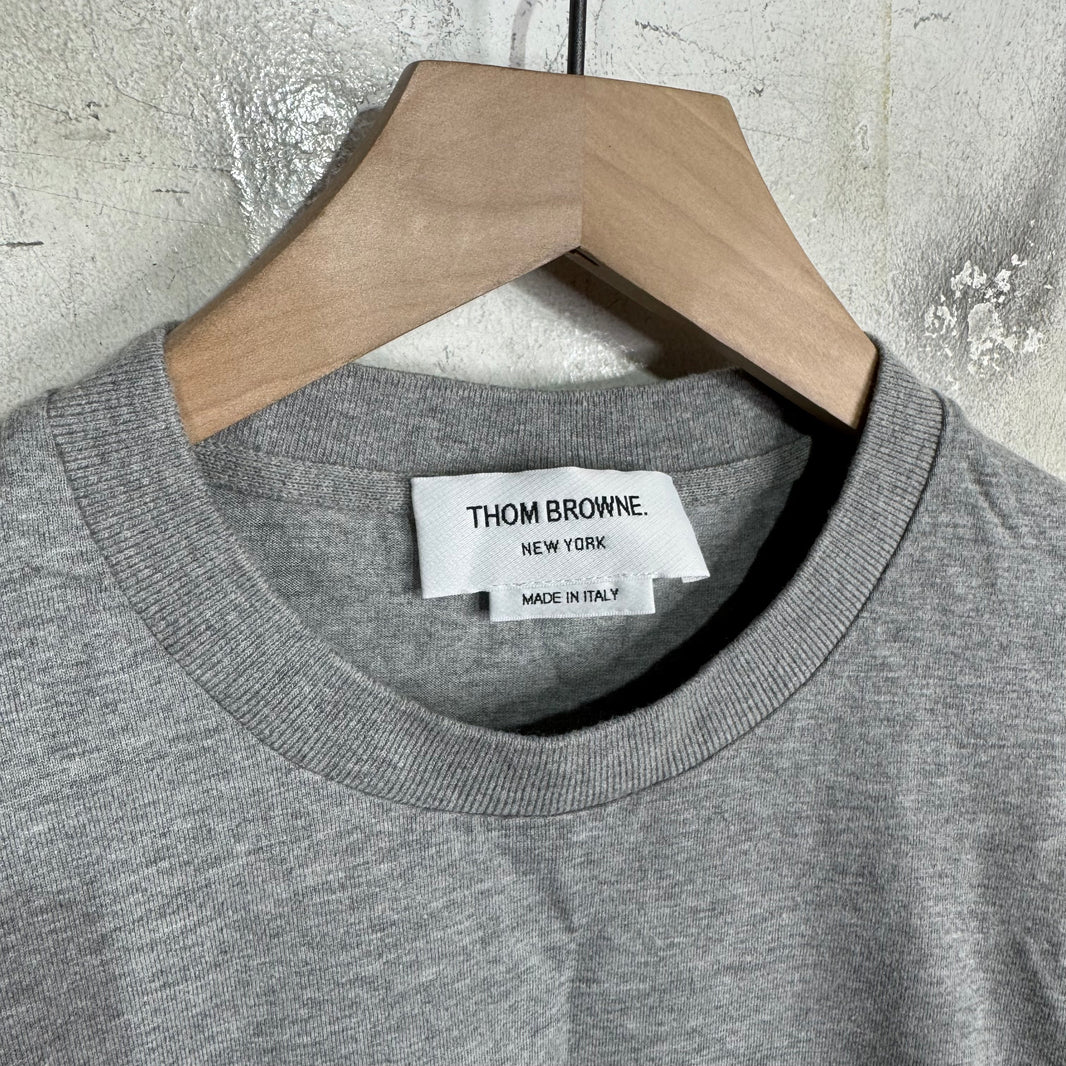 Thom Browne Striped Sleeve Paneled LS T-Shirt