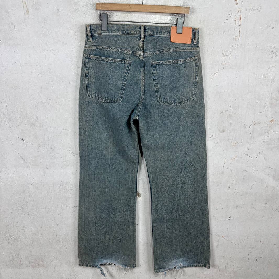 Acne Studios Stone Washed Wide Straight Jeans