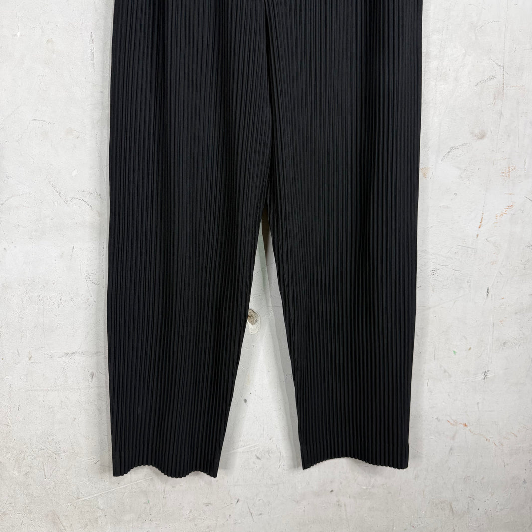 Issey Miyake Black Homme Plisse Trousers