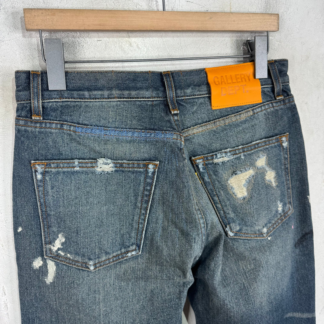 Gallery Dept Distressed Repaired Straight Jeans