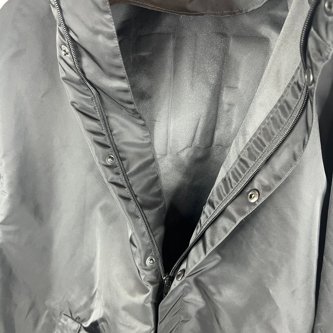 Balenciaga Sample Black Nylon Red Tape Coaches Jacket