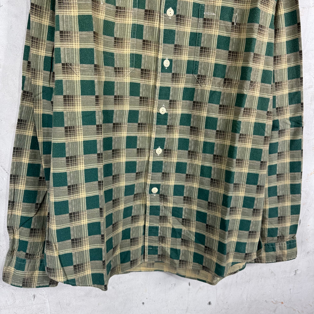 RRL Green/Brown Plaid Flannel Shirt