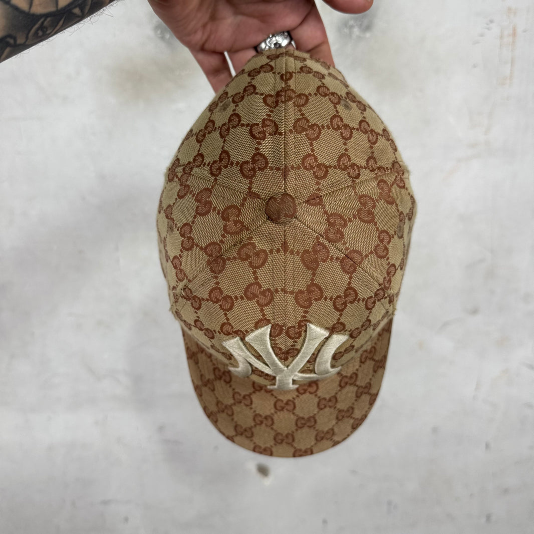 Gucci Yankees Canvas Monogram Hat