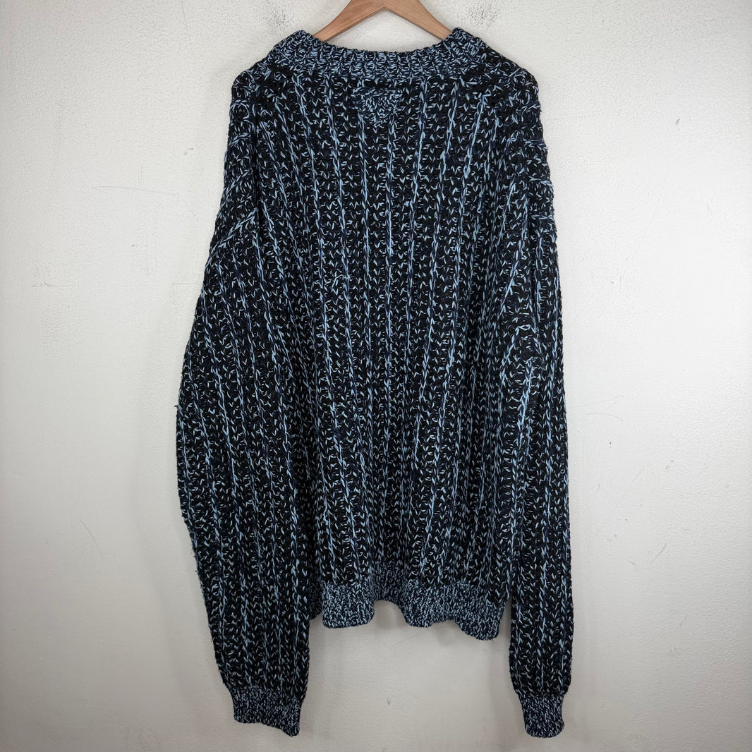 Prada Blue Chunky Knit Sweater