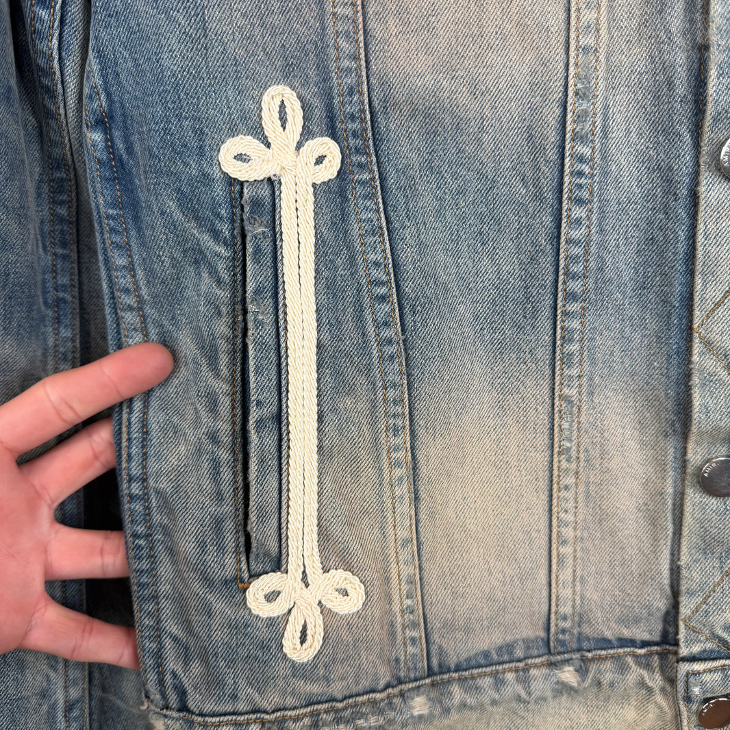 Amiri Chainstitch Detail Denim Jacket