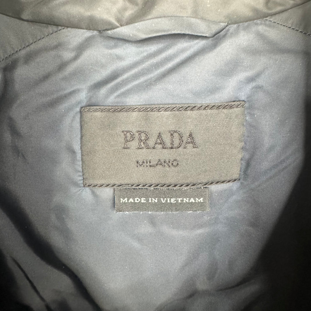Prada Black Double Layer Puffer Jacket