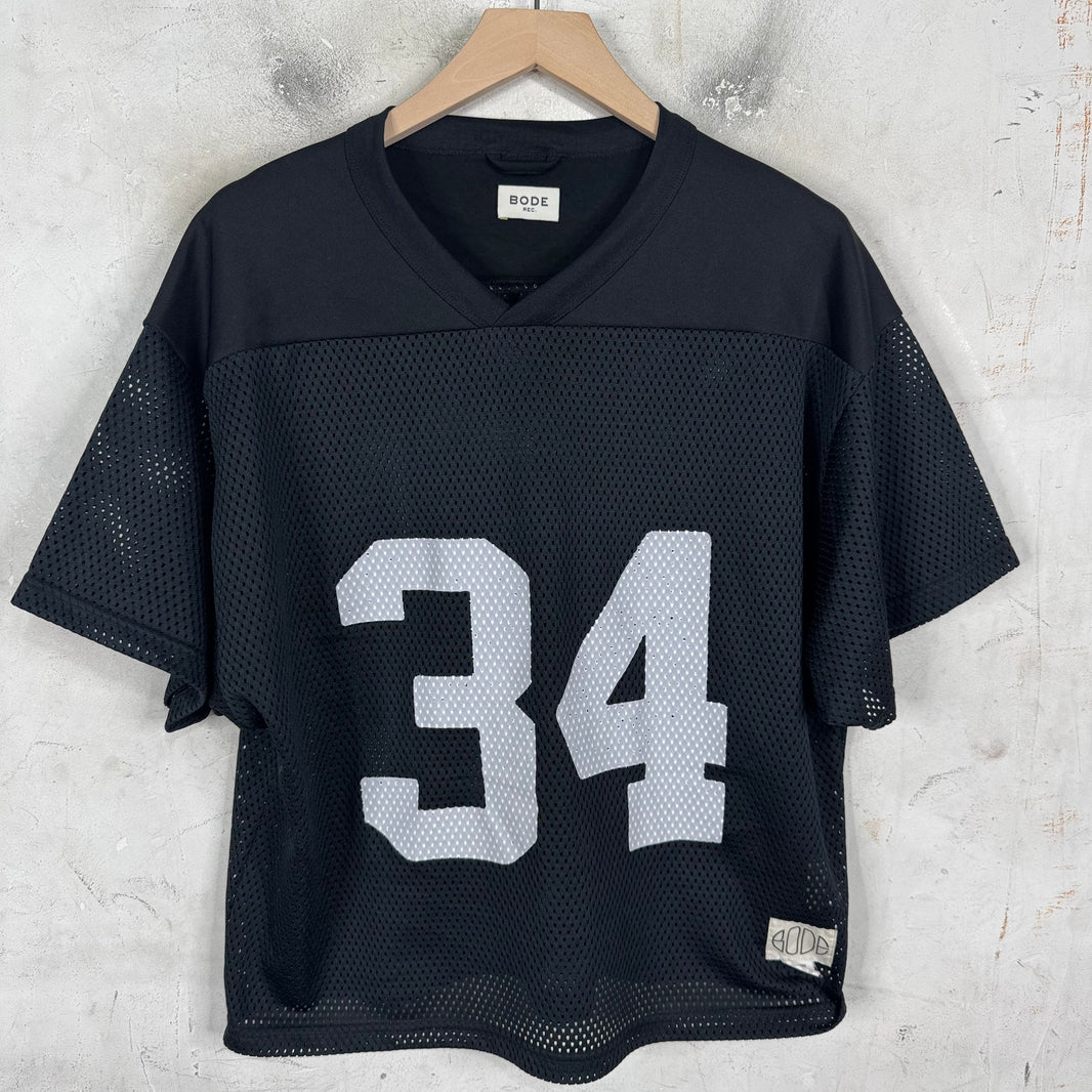 Bode Black Mesh Football Jersey