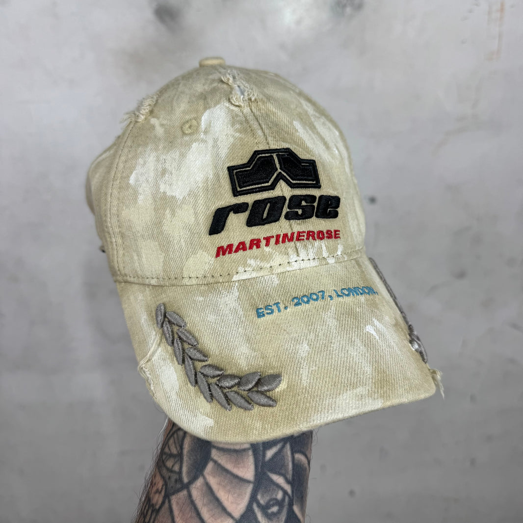 Martine Rose Distressed Painted Hat