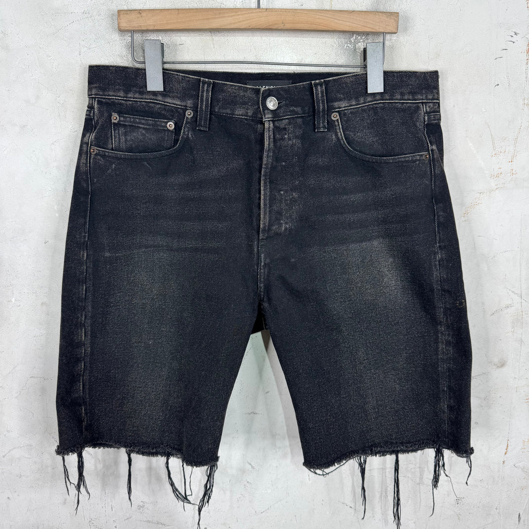 Balenciaga Cutoff Black Jorts