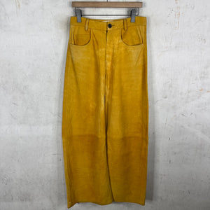 Marni Suede Flared Bootcut Pants